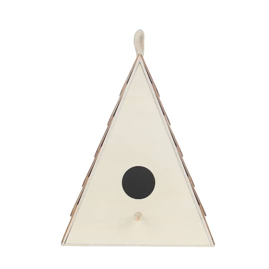 8 Pack: 7" Plywood Birdhouse with Shingles by Make Market®